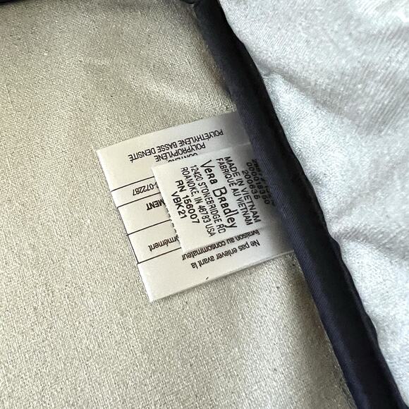 Vera Bradley Casserole Carrier NWT Insulated Zip 9x13 Java Blue & White Floral - Picture 9 of 9